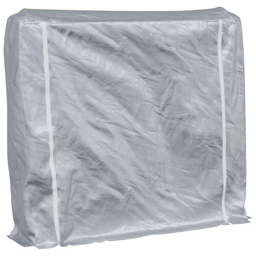 Brændestativ med regnslag 150x25x150 cm galvaniseret stål