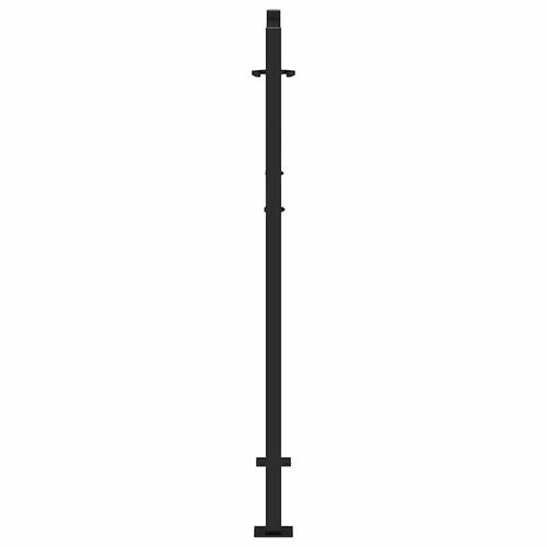 Havelåge 105x130 cm stål krydsdesign sort