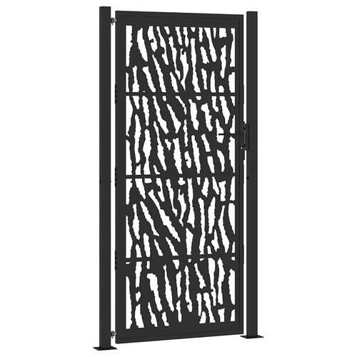 Havelåge 105x205 cm stål spor design sort
