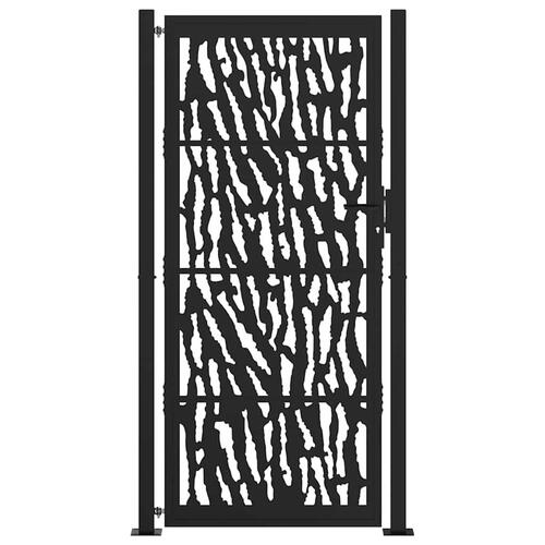 Havelåge 105x205 cm stål spor design sort