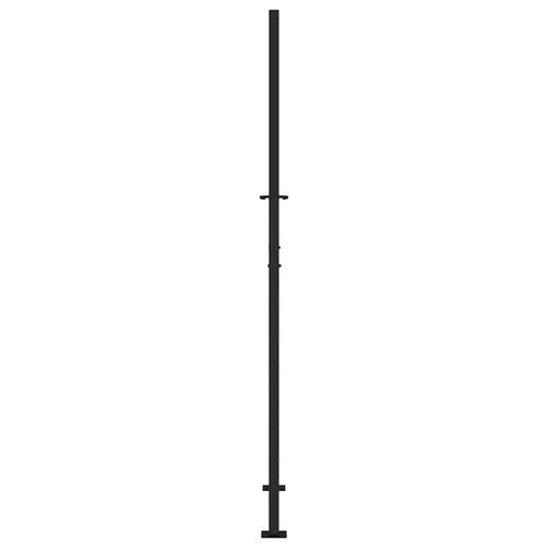 Havelåge 105x205 cm stål spor design sort