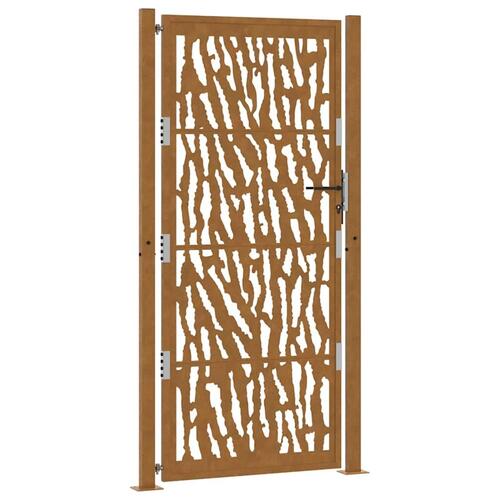 Havelåge 105x205 cm cortenstål spor design