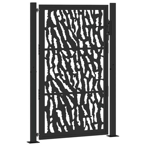 Havelåge 105x155 cm stål spor design sort