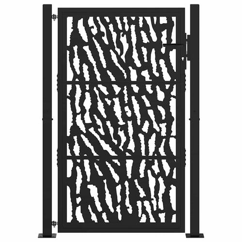Havelåge 105x155 cm stål spor design sort