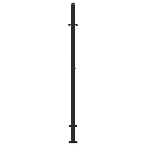 Havelåge 105x155 cm stål spor design sort