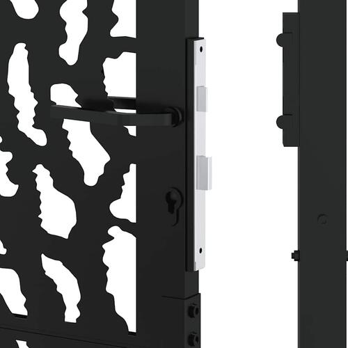 Havelåge 105x155 cm stål spor design sort