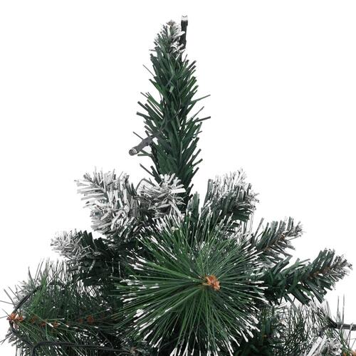 Kunstigt juletræ med lys og juletræsfod 60 cm grøn (OUTLET A)
