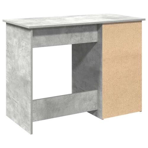 Skrivebord 102x50x75 cm konstrueret træ betongrå