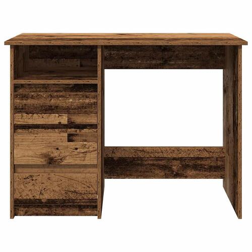 Skrivebord 102x50x75 cm konstrueret træ antikt træ