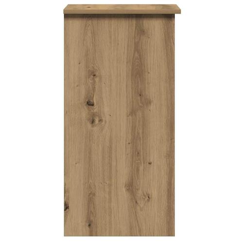 Skrivebord m. hylder 84x40x78 cm konstrueret træ kunsteg