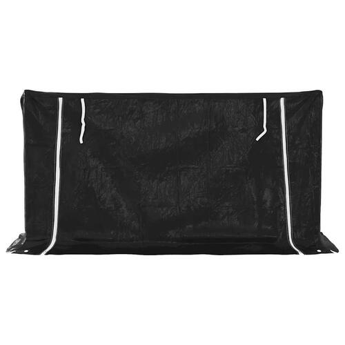 Brændestativ med regnslag 200,5x60,5x110,5 cm galvaniseret stål