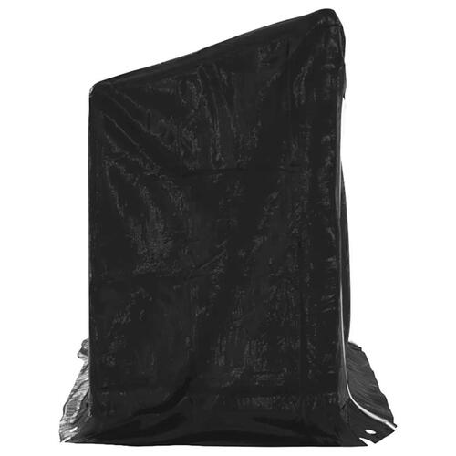 Brændestativ med regnslag 200,5x60,5x110,5 cm galvaniseret stål