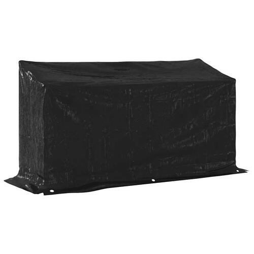 Brændestativ med regnslag 200,5x60,5x110,5 cm galvaniseret stål