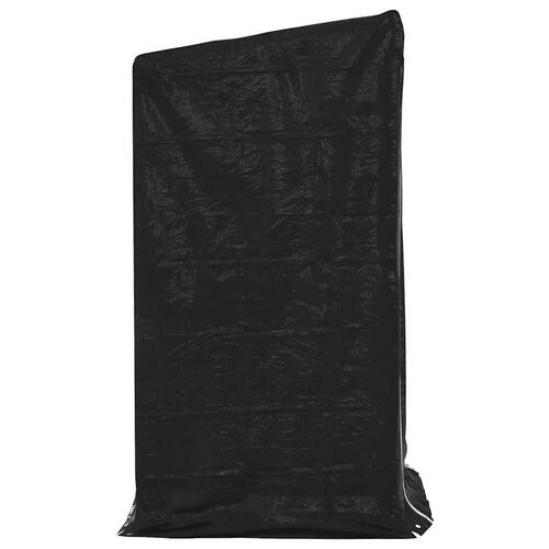 Brændestativ med regnslag 100x100x200 cm galvaniseret stål