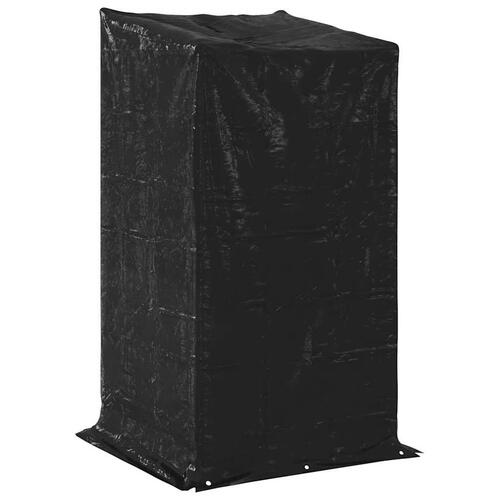 Brændestativ med regnslag 100x100x200 cm galvaniseret stål