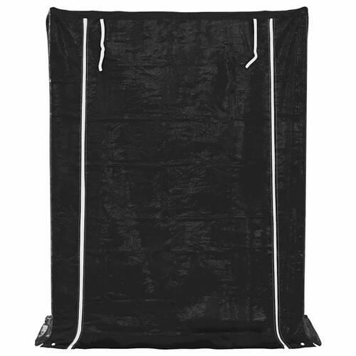 Brændestativ med regnslag 150x60x200 cm galvaniseret stål
