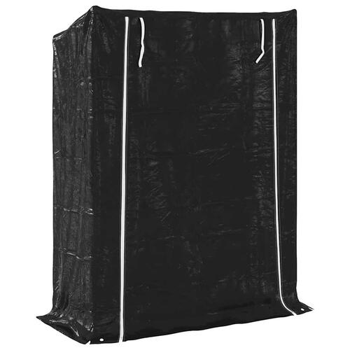 Brændestativ med regnslag 150x60x200 cm galvaniseret stål