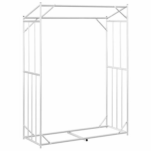 Brændestativ med regnslag 150x60x200 cm galvaniseret stål