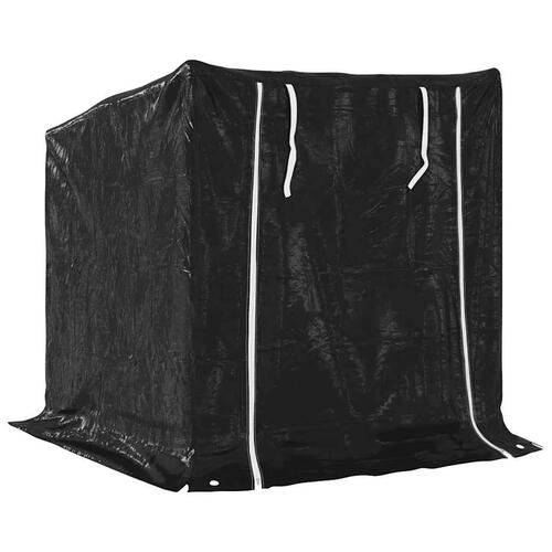 Brændestativ med regnslag 100,5x100,5x110,5cm galvaniseret stål