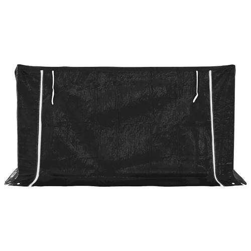 Brændestativ med regnslag 200,5x100,5x110,5cm galvaniseret stål