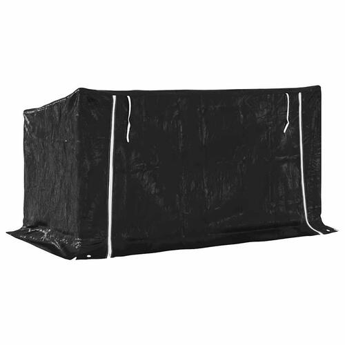 Brændestativ med regnslag 200,5x100,5x110,5cm galvaniseret stål