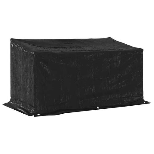 Brændestativ med regnslag 200,5x100,5x110,5cm galvaniseret stål