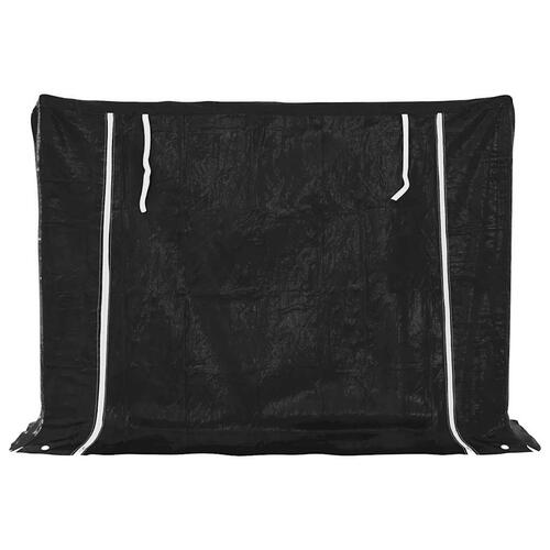 Brændestativ med regnslag 151x40,5x110,5 cm galvaniseret stål