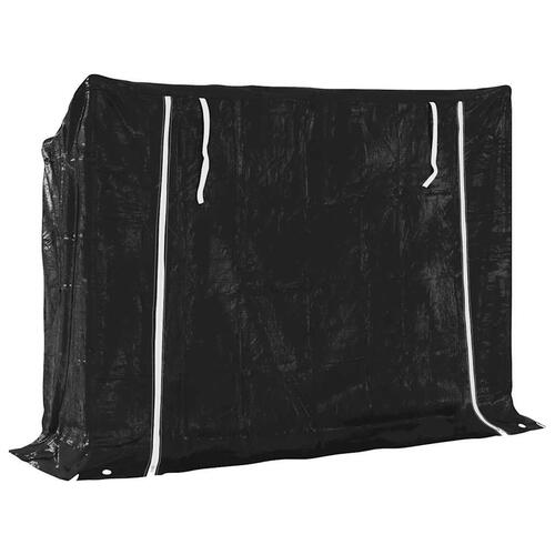 Brændestativ med regnslag 151x40,5x110,5 cm galvaniseret stål