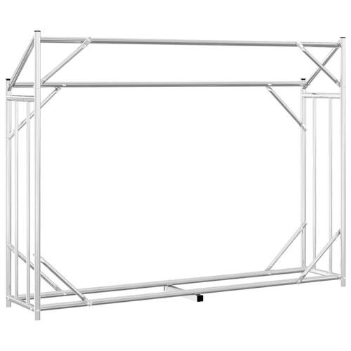 Brændestativ med regnslag 151x40,5x110,5 cm galvaniseret stål