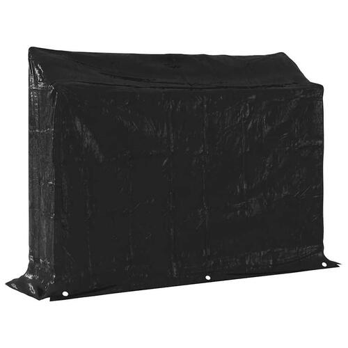 Brændestativ med regnslag 151x40,5x110,5 cm galvaniseret stål