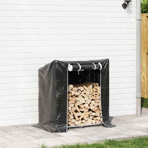 Brændestativ med regnslag 101x61x110,5 cm galvaniseret stål
