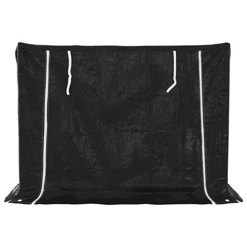 Brændestativ med regnslag 151x80,5x110,5 cm galvaniseret stål