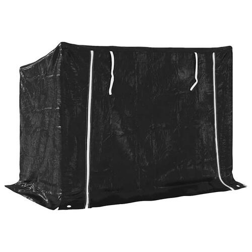 Brændestativ med regnslag 151x80,5x110,5 cm galvaniseret stål