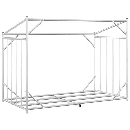 Brændestativ med regnslag 151x80,5x110,5 cm galvaniseret stål