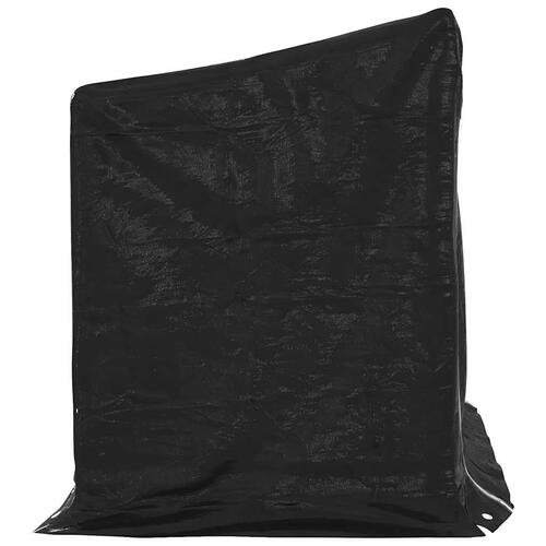 Brændestativ med regnslag 151x80,5x110,5 cm galvaniseret stål