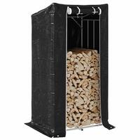 Brændestativ med regnslag 150x80x200 cm galvaniseret stål