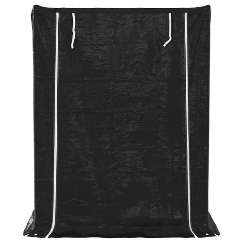 Brændestativ med regnslag 150x80x200 cm galvaniseret stål