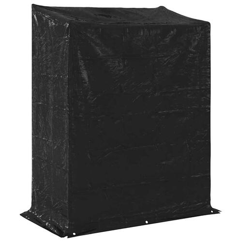 Brændestativ med regnslag 150x80x200 cm galvaniseret stål