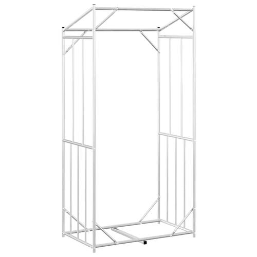 Brændestativ med regnslag 100x60x200 cm galvaniseret stål