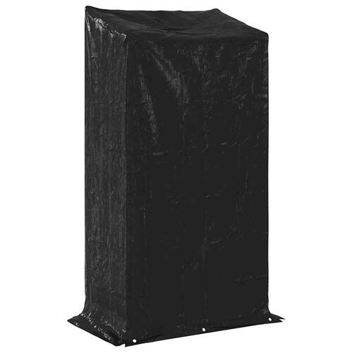 Brændestativ med regnslag 100x60x200 cm galvaniseret stål