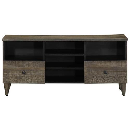 Tv-bord 100x33x46 cm massivt mangotræ sort