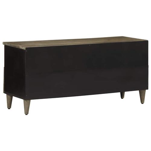 Tv-bord 100x33x46 cm massivt mangotræ sort