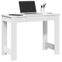 Skrivebord 100x45x75 cm konstrueret træ hvid