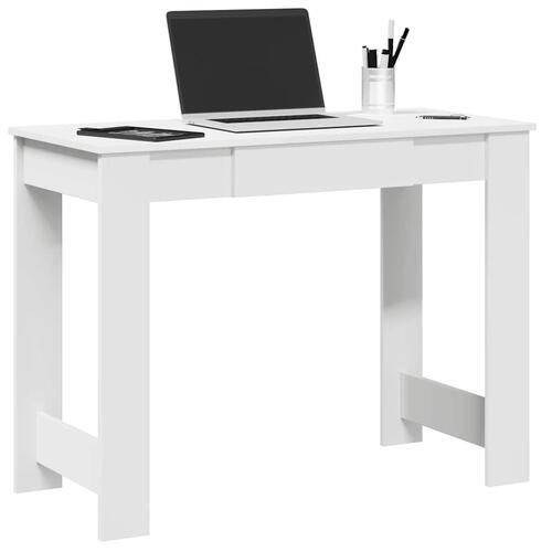 Skrivebord 100x45x75 cm konstrueret træ hvid