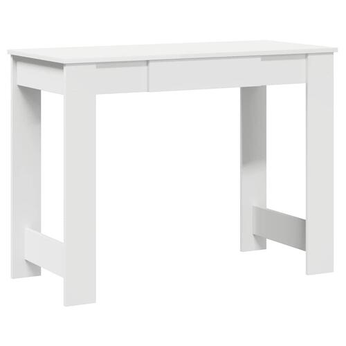 Skrivebord 100x45x75 cm konstrueret træ hvid