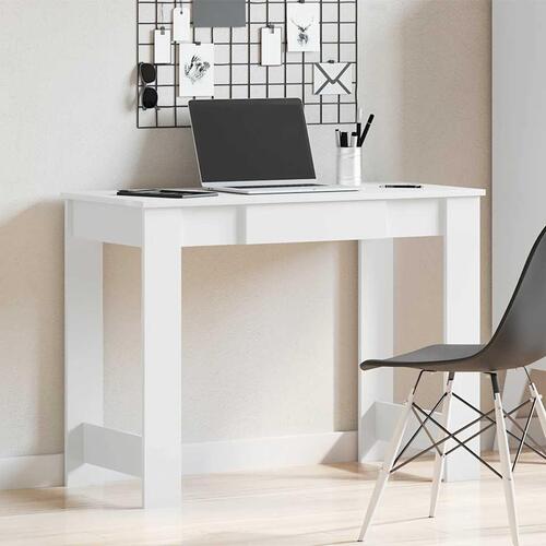 Skrivebord 100x45x75 cm konstrueret træ hvid