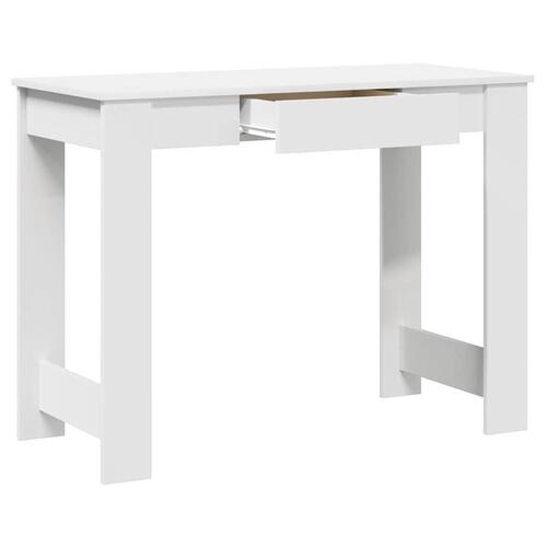 Skrivebord 100x45x75 cm konstrueret træ hvid