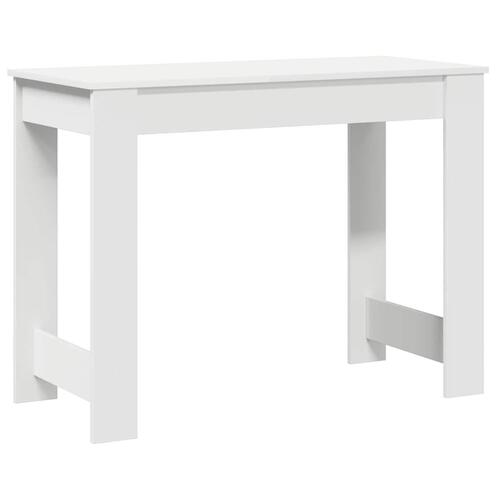 Skrivebord 100x45x75 cm konstrueret træ hvid