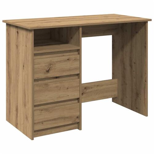 Skrivebord 102x50x75 cm konstrueret træ kunsteg