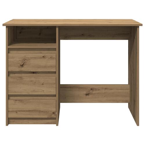 Skrivebord 102x50x75 cm konstrueret træ kunsteg